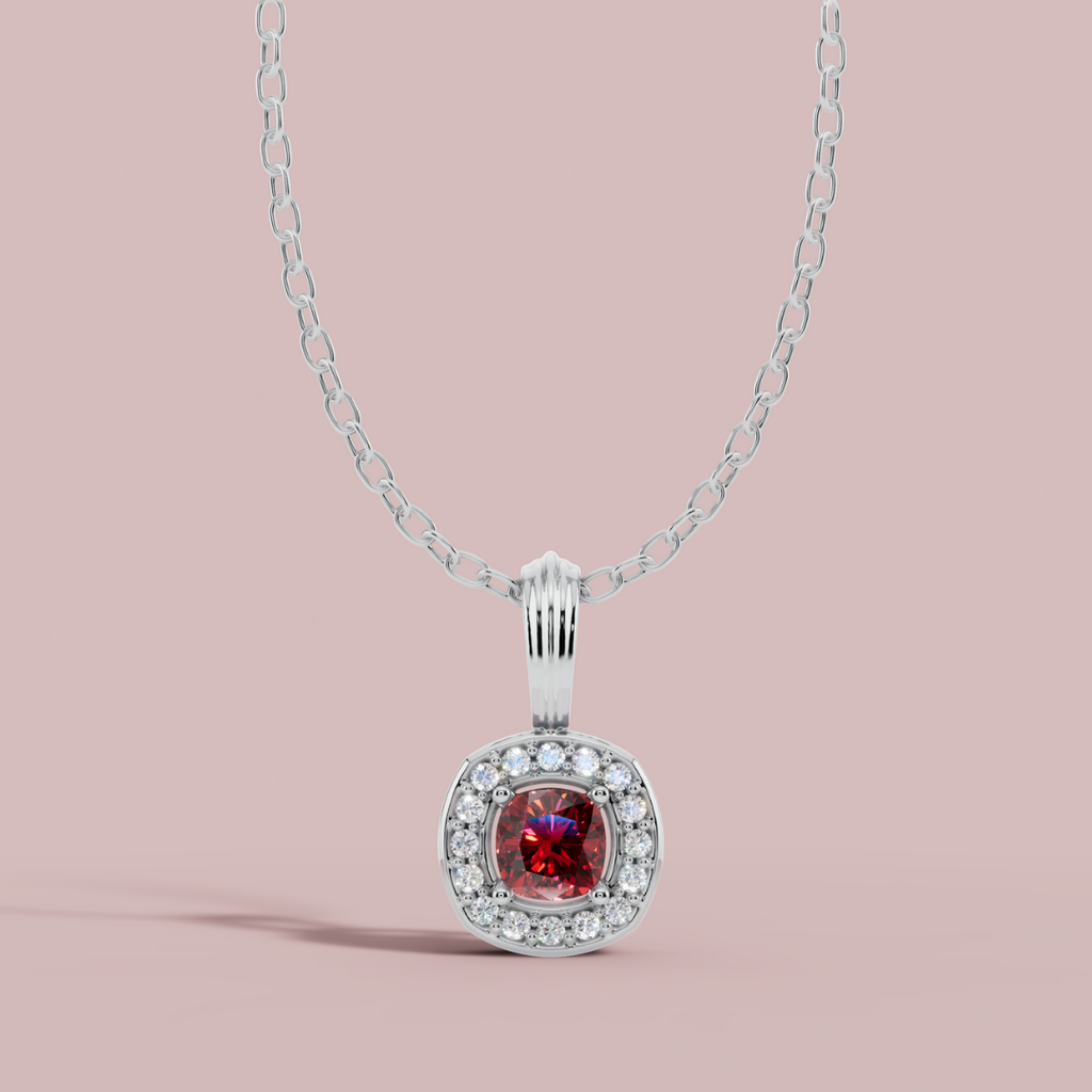 Liham Red Cushion Necklace