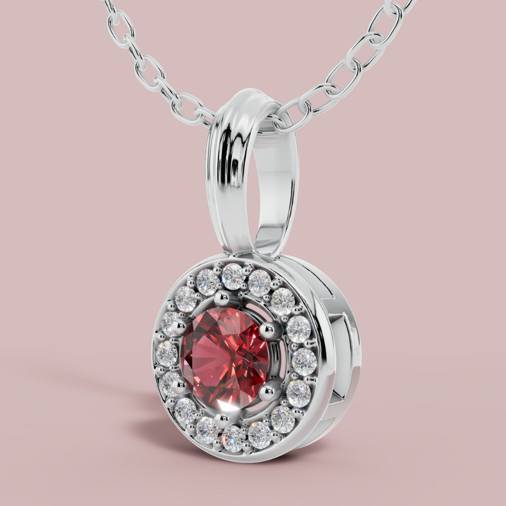 Sanaaz Red Round Necklace