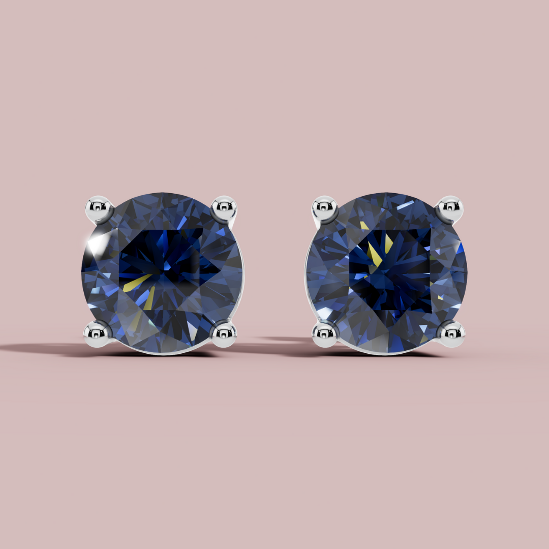 Moderna Round Sea Stud Earrings