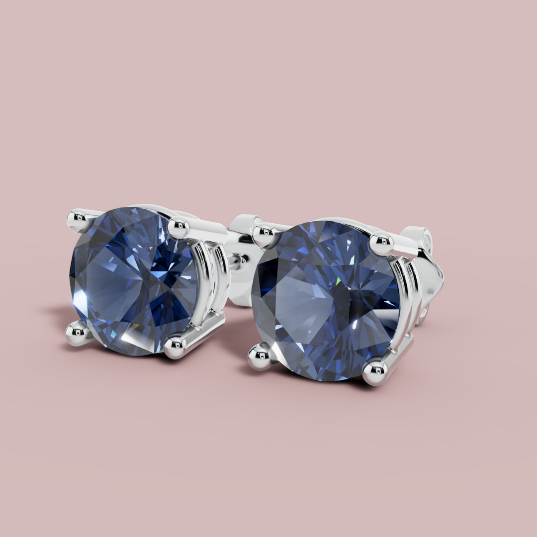 Moderna Round Sea Stud Earrings